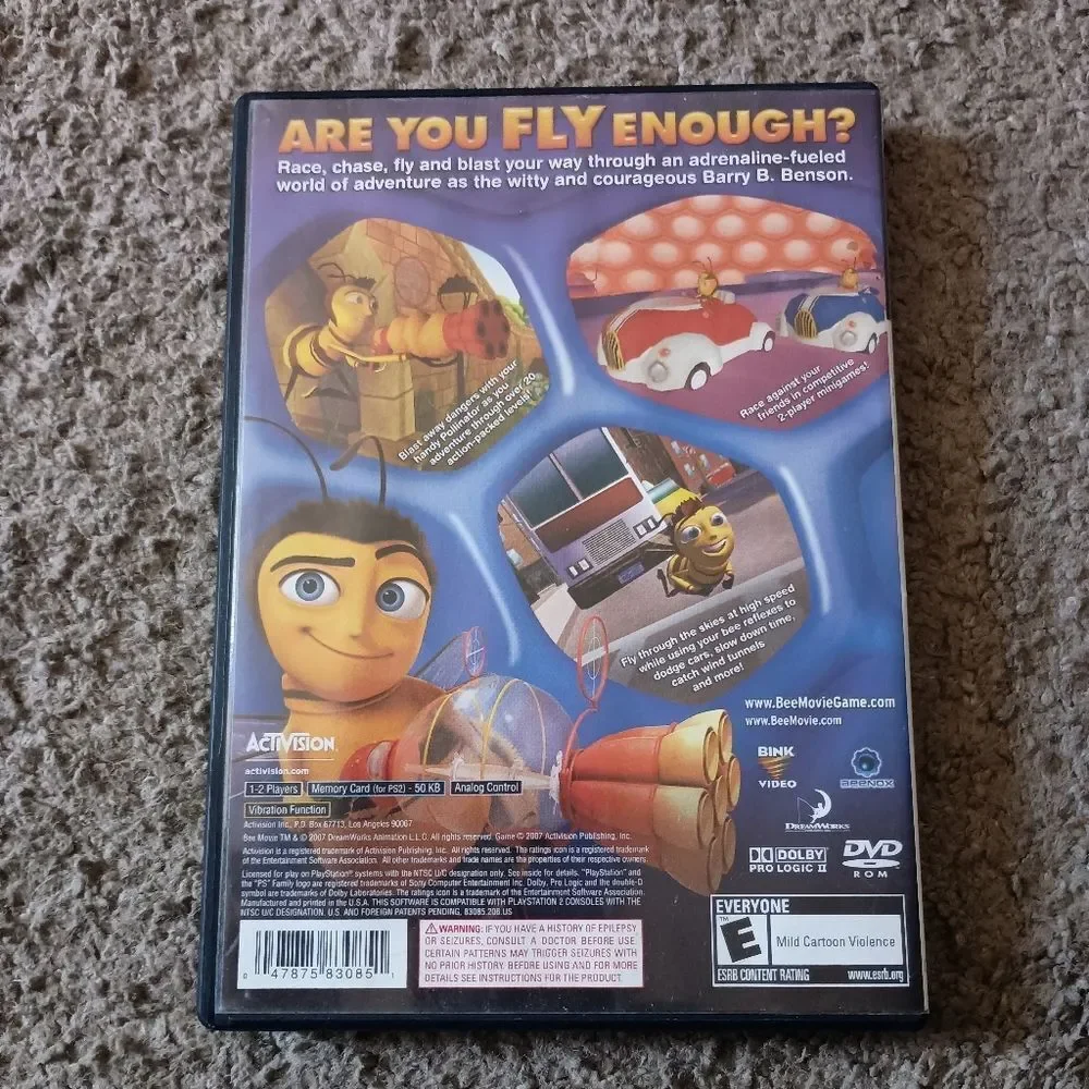 Bee Movie The Game PlayStation 2 Video Game PRE-OWNED COMPLETE